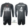 Officiële Voetbalshirt + Korte Broek Paris Saint-Germain Sergio Ramos 4 Derde 2021-22 Lange Mouw - Kids